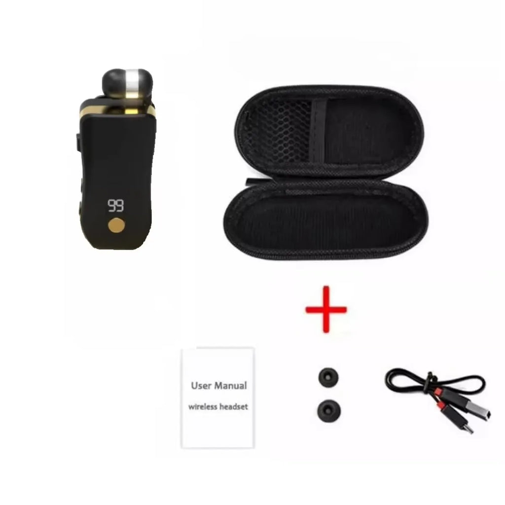 X100 pk K55 lavalier business Bluetooth Headset Ears in Lotus with Wire Clip Earphones Handsfree Earbuds Retractable Headphone