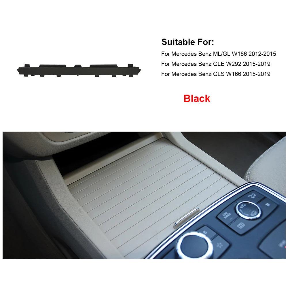 Center Console Shutters Cup Holder Slide Roller Blind Cover For Mercedes Benz ML GL GLE GLS Class W166 W292 16668058029051
