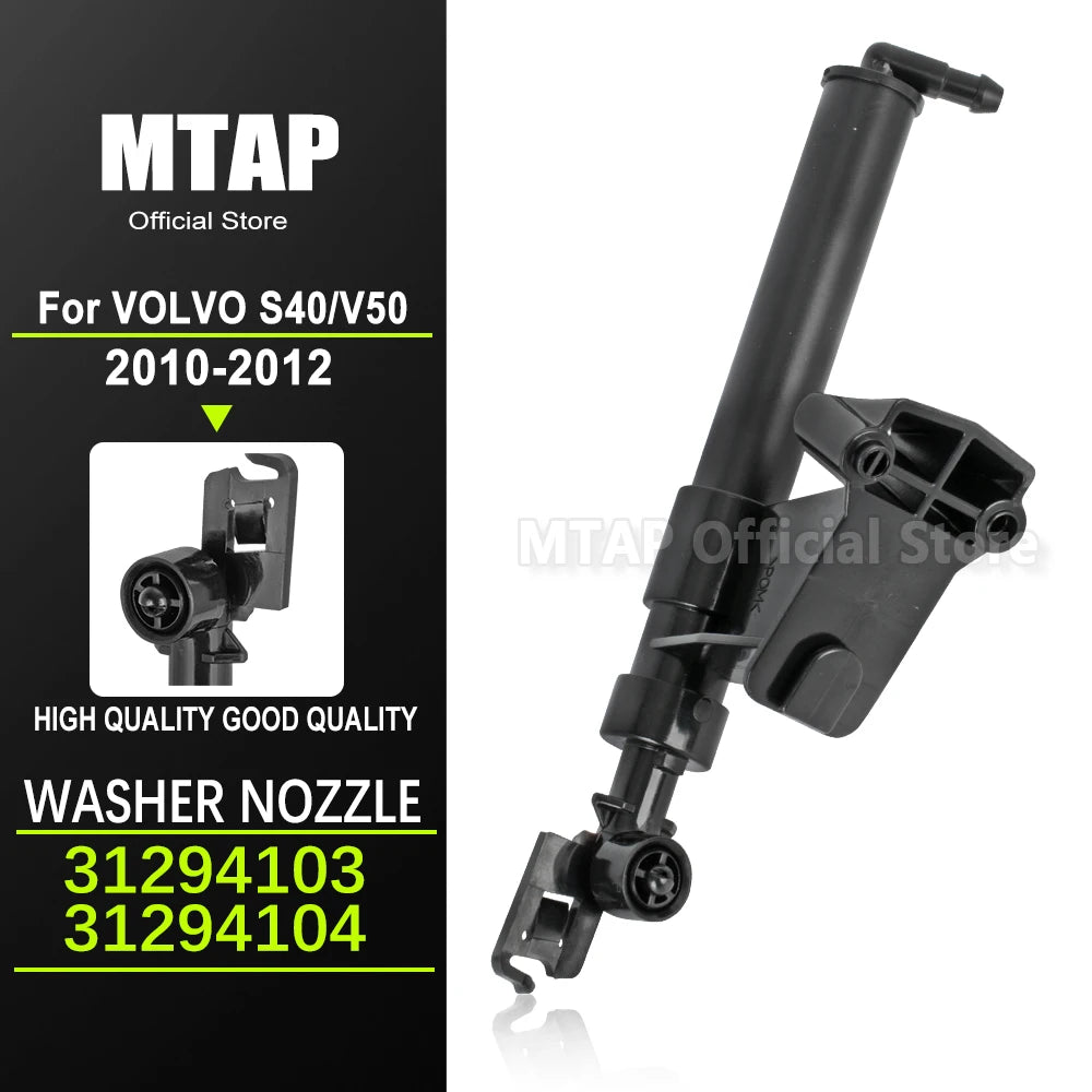 Auto Head Light Washer Nozzle For Volvo S40 2010-2012/V50 2004-2012 31294103 31294104 Headlamp Water Jet Actuator Cleaning Spray