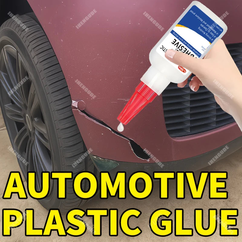 Car Bumper Glue - Special Adhesive for Hard Plastics, Strong Universal Glue for Welding, Repairing Plastic Parts, Rearview Mirror Bases, Damage and Crack Repair, Car Shell Plastic Bonding Agent