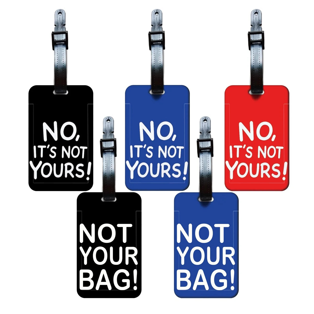 "not your bag" Luggage Tag Suitcase Address Label "no it's not your bag"Luggage Boarding Case Label Name ID Address Clip