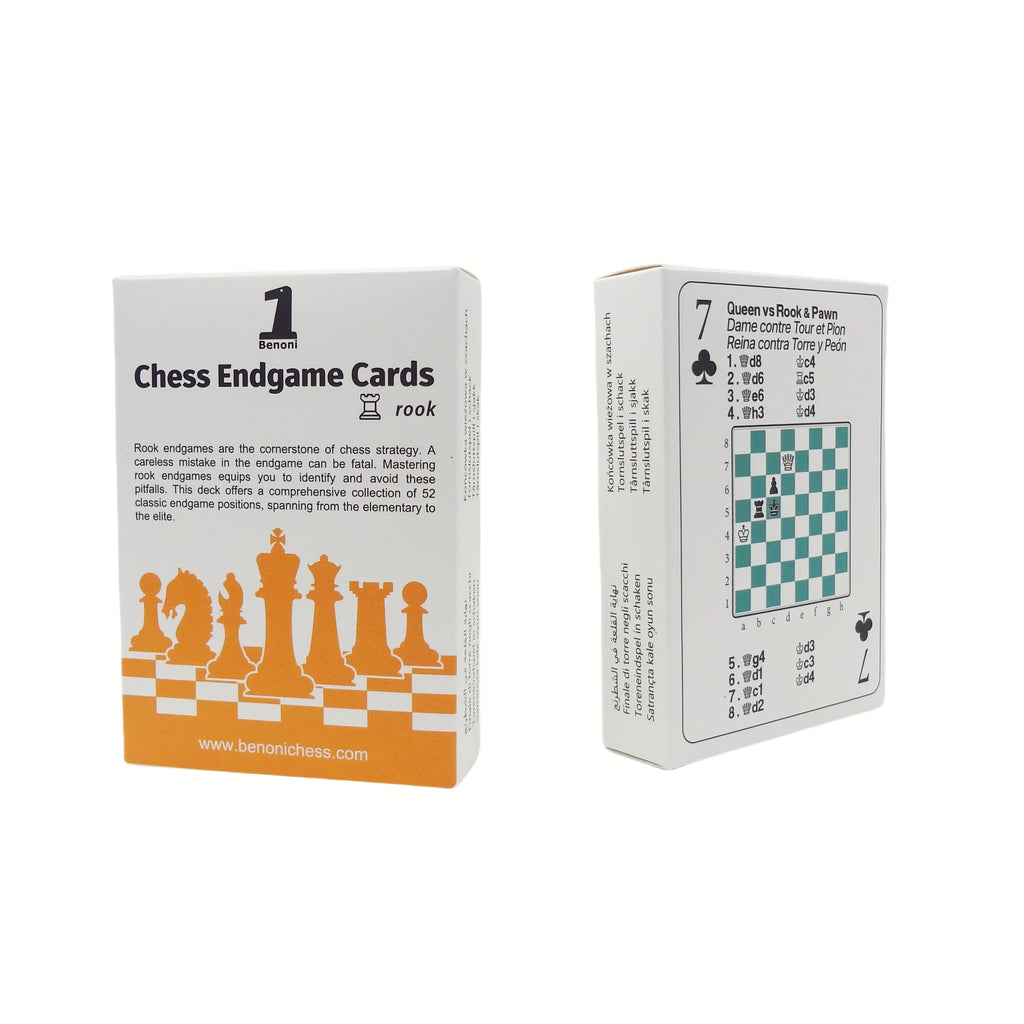 Benoni Chess Opening Cards - Best Gift for Chess Lovers to Study Chess Strategy, Tactics, Opening Moves - Ajedrez