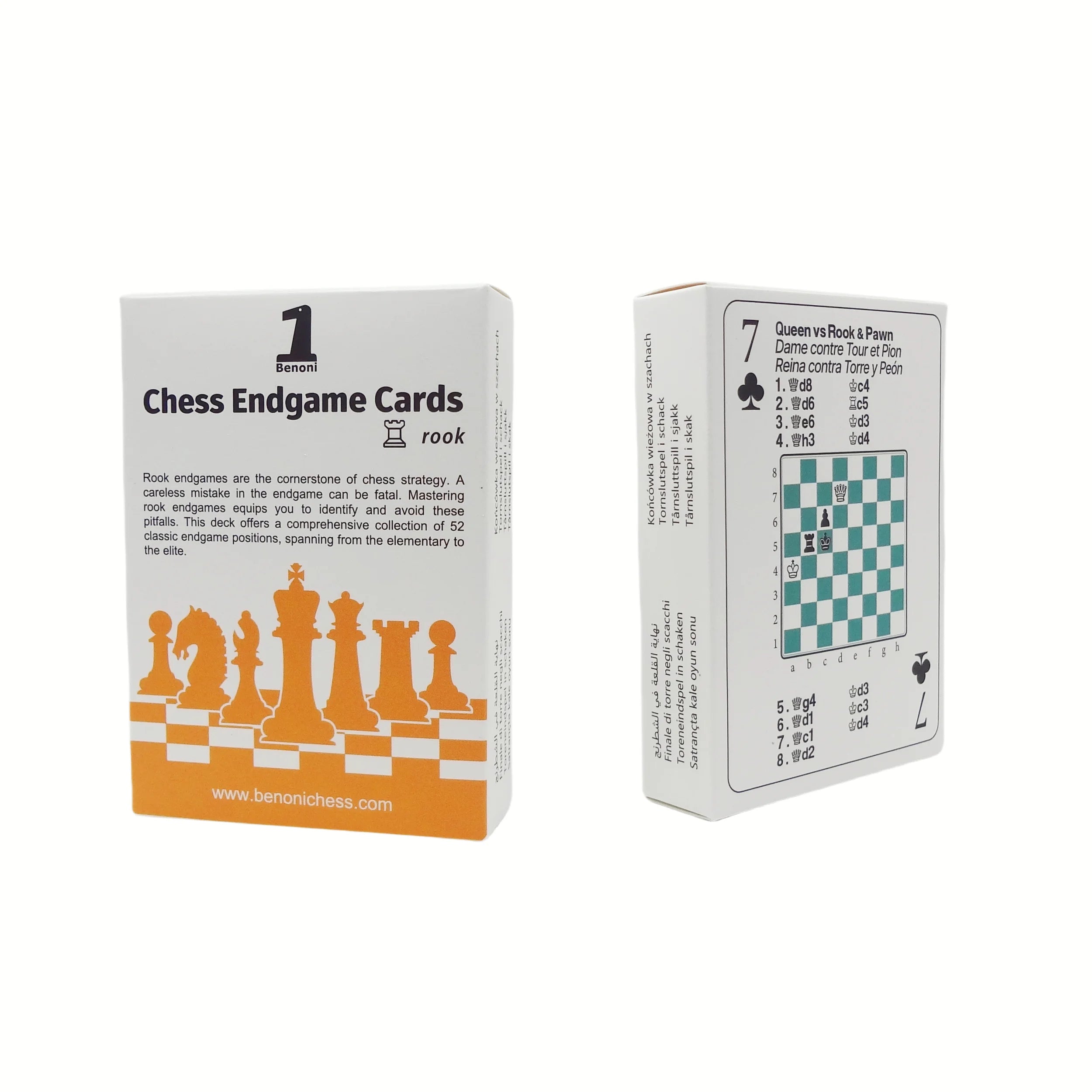 Benoni Chess Opening Cards - Best Gift for Chess Lovers to Study Chess Strategy, Tactics, Opening Moves - Ajedrez
