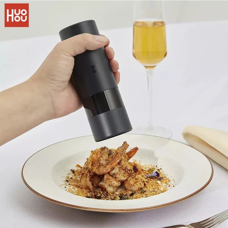 YouPin HUOHOU Electric Spice Mill Grinder Portable Kitchen Tool Grinding Cooking Pepper Seasonings Spices Grain Mill Salt Shaker