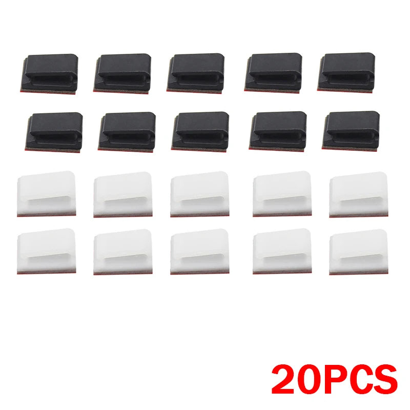 Light Strip Mounting Clips Self Adhesive Led Light Fasteners Mounting Holder Cable Clamp Organizer Led Fix Holder Clips