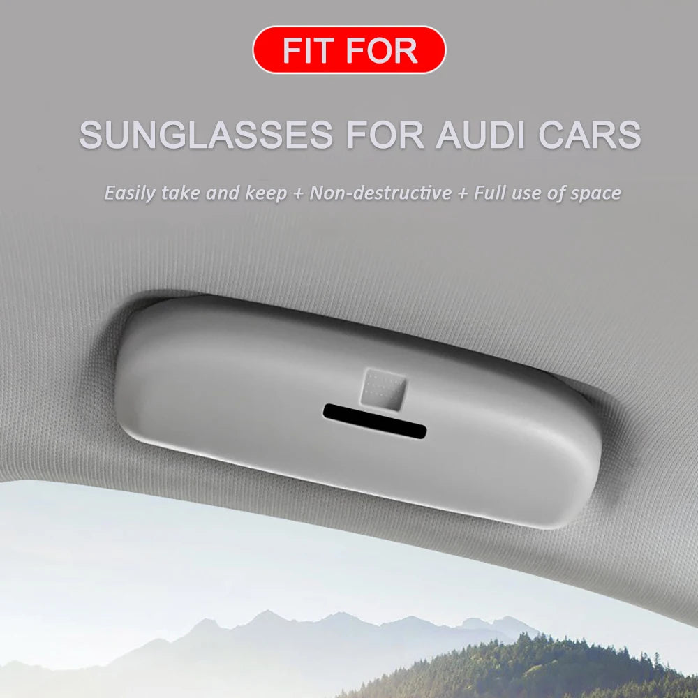 Car Glasses Case Sun Glasses Holder Sunglasses Box for Audi A4 B8 B9 A3 8V Q3 Q5 Q7 Q2 A6 2013 - 2022 Accessories