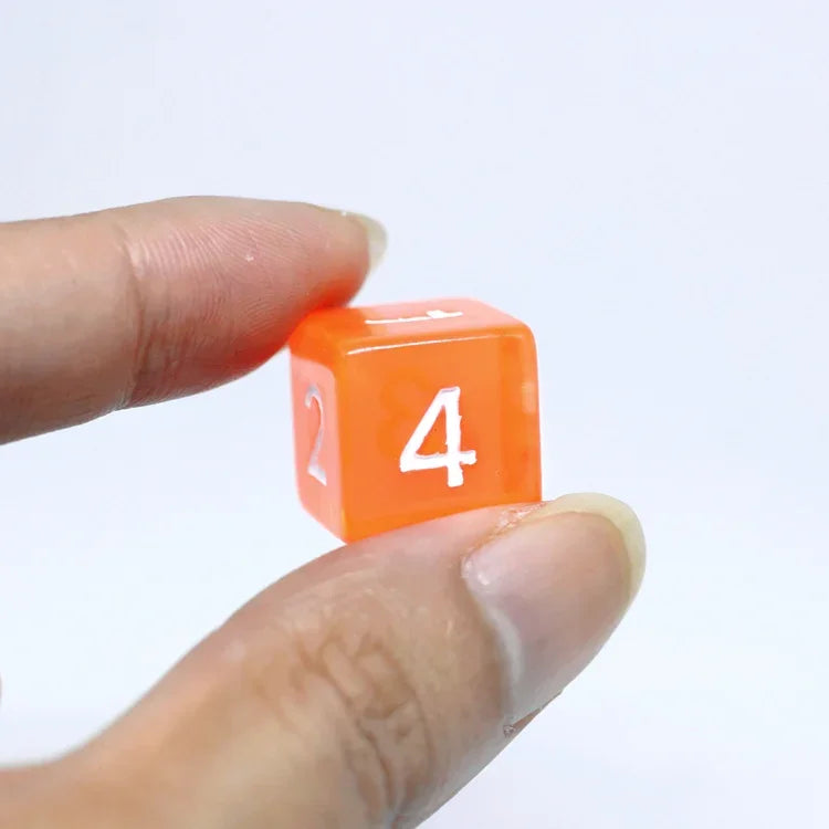10 Pcs/set Digital Dice Funny Puzzle Game Accessory 16 Mm