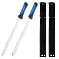 1/2 Pcs Insulation Knife with Sheath Rustproof Double Sided Serrated Duct Knife Tool for Cutting Heat Material Foam Styrofoam