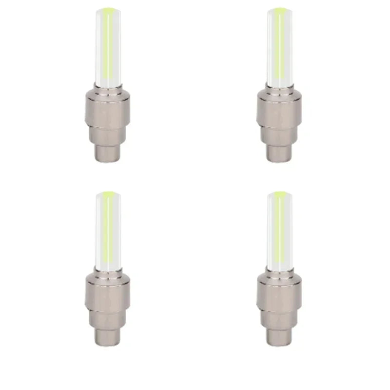 Bicycle Wheel Light Motion Sensor LED Light Waterproof Mini Neon Light Tire Nozzle Valve Cap Light for Car Motorcycle Bicycle