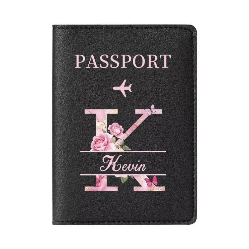 Personalized Passport Holder with custom Cute Cartoon Shiba Print, Multifunctional Ticket & Travel Document Organizer