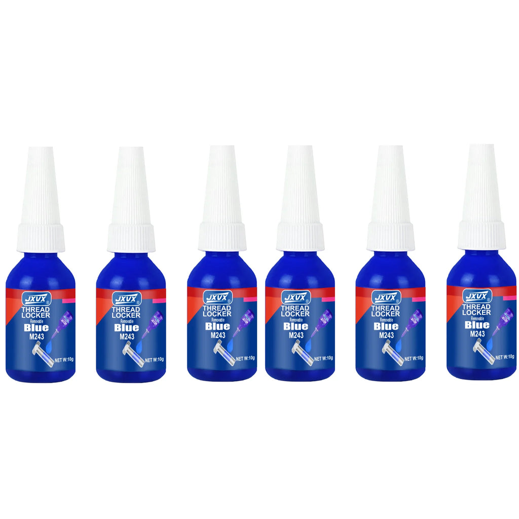 Blue Adhesive 10ml - High Strength Adhesive, High Temperature Resistant, Anti-Vibration, Specific for Metal Fasteners, Removable