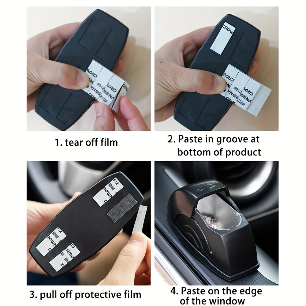 Lidded Odor-Blocking Car Ashtray, Mini Durable Ash Storage Holder, Leakproof Auto Accessory Avoiding Flying Ash for Daily Drivin
