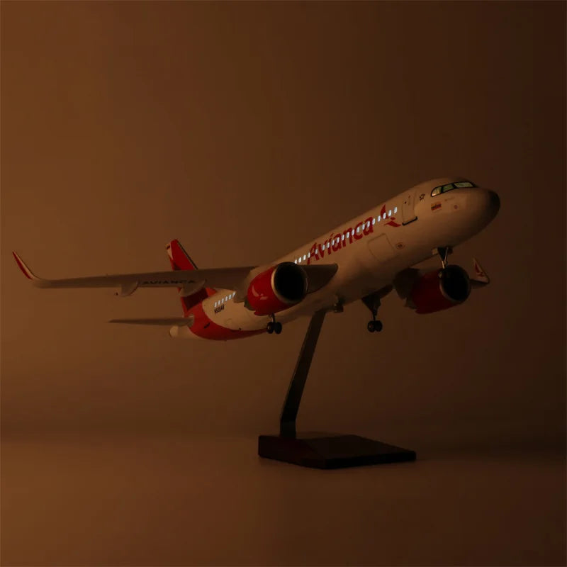 47cm Model Airplanes A320NEO Series 1/80 Scale Aircraft Resin Toy Planes Aviation Miniature Souvenir Plane Toy Christmas Gifts