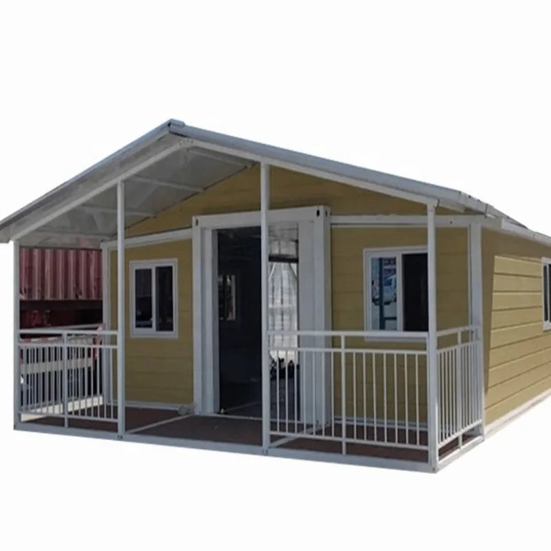 Full Furnished Modern Easy Assemble Resort Foldable Container House Prefabric Light Steel Frame 2 Room Prefab House