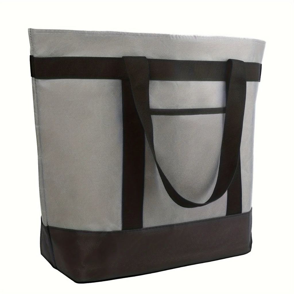 Insulated Cooler Bag Large Capacity Double-layer Aluminum Foil Thickened Ice Pack Camping Picnic Preservation Refrigerated Bag