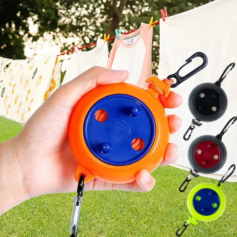 10m Clothesline Laundry Drying Rope Outdoor Clothes Line Windproof Anti-slip Retractable Cord for Hotel Camping accessories