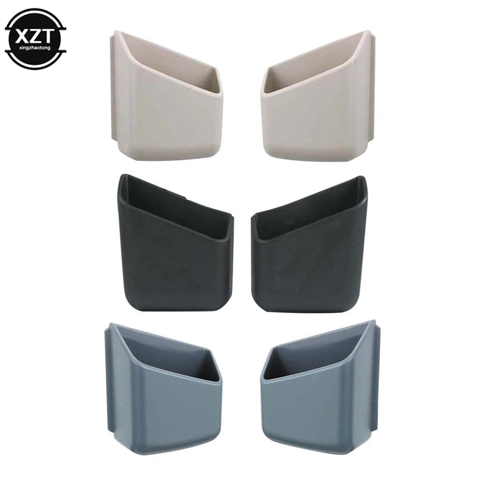 2Pcs Universal Car Auto Sunglasses Organizer Eyeglasses Glasses Holder Accessories Phone Organizer Storage Boxes Holders Pocket