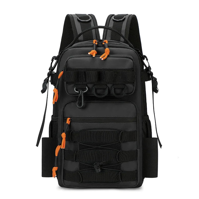 Fishing Lure Tactical Camping Backpack Outdoor Sports Bag Hiking Molle Tackle Bag with Rod Holder for Men Climbing Travel Bag