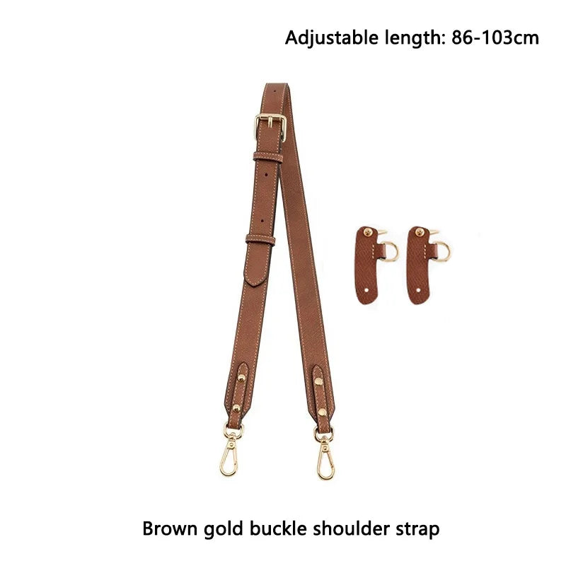 Bag Strap For Longchamp Mini Bag Leather Replacement Crossbody Shoulder Strap Without Punching Modification Bag Accessories