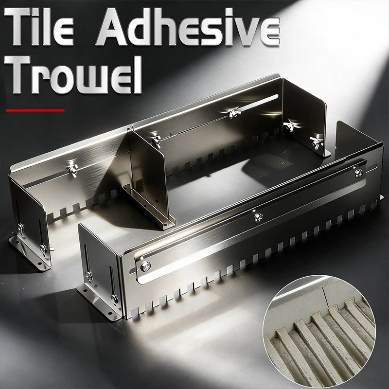 400-800mm Adjustable Notched Trowel Mortar Comb for Fast and Even Application of Adhesive on the Floor