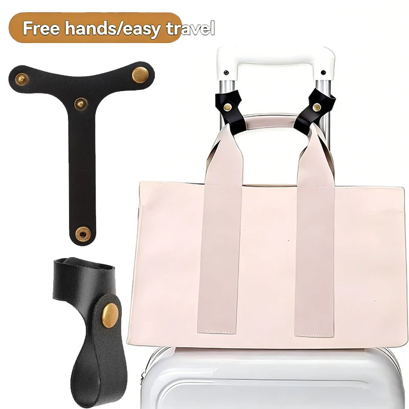 Bag Luggage Strap Gripper Portable PU Anti-theft Luggage Fixed Strap Carry-on Baggage Suitcase Straps Belts Travel Accessories