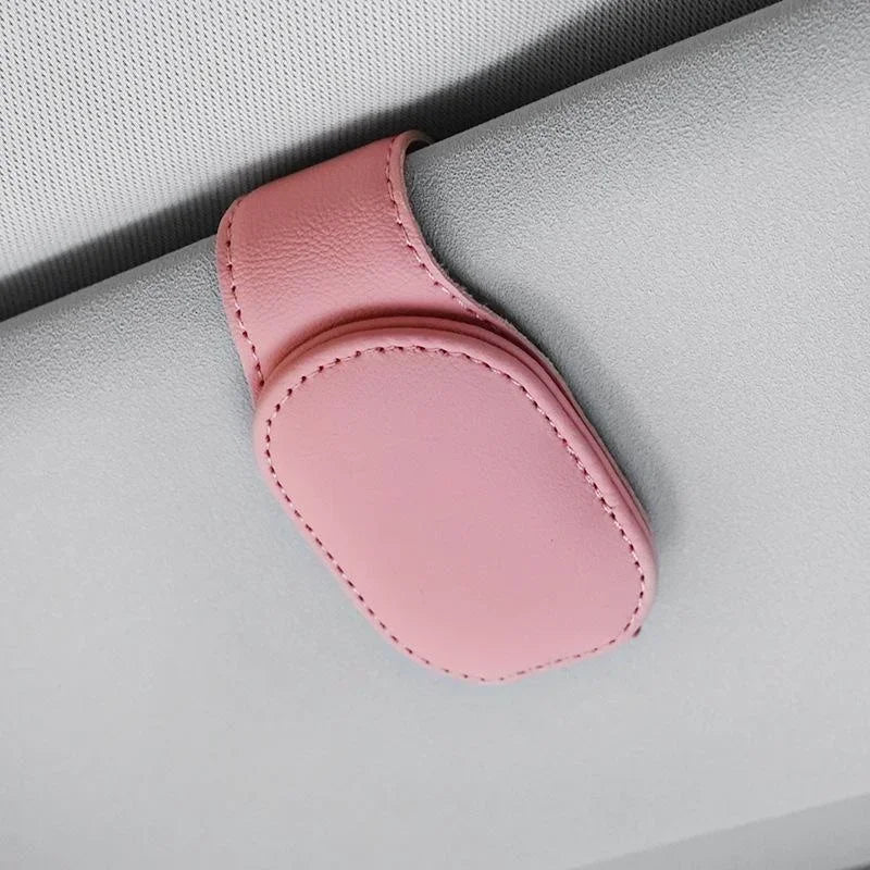 Universal Car Glasses Case Sunglasses Clip Card Ticket Holder Stand Fastener Pen Eyeglasses Case Car Accessories