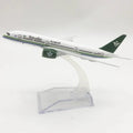 Saudia Arabia B787 Plane Airplane Model Aircraft Model 16cm Diecast Metal 1/400 Scale Planes Model Toy with Stand Aviation