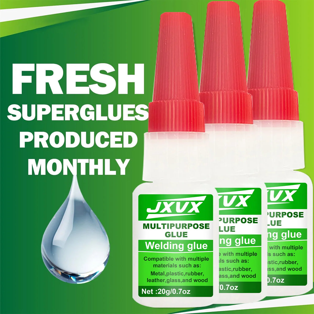 JXVX 20 g High Strength Oily glue for welding-Powerful Instant glue Universal Superglue for Resin, ceramics, Metal and glass