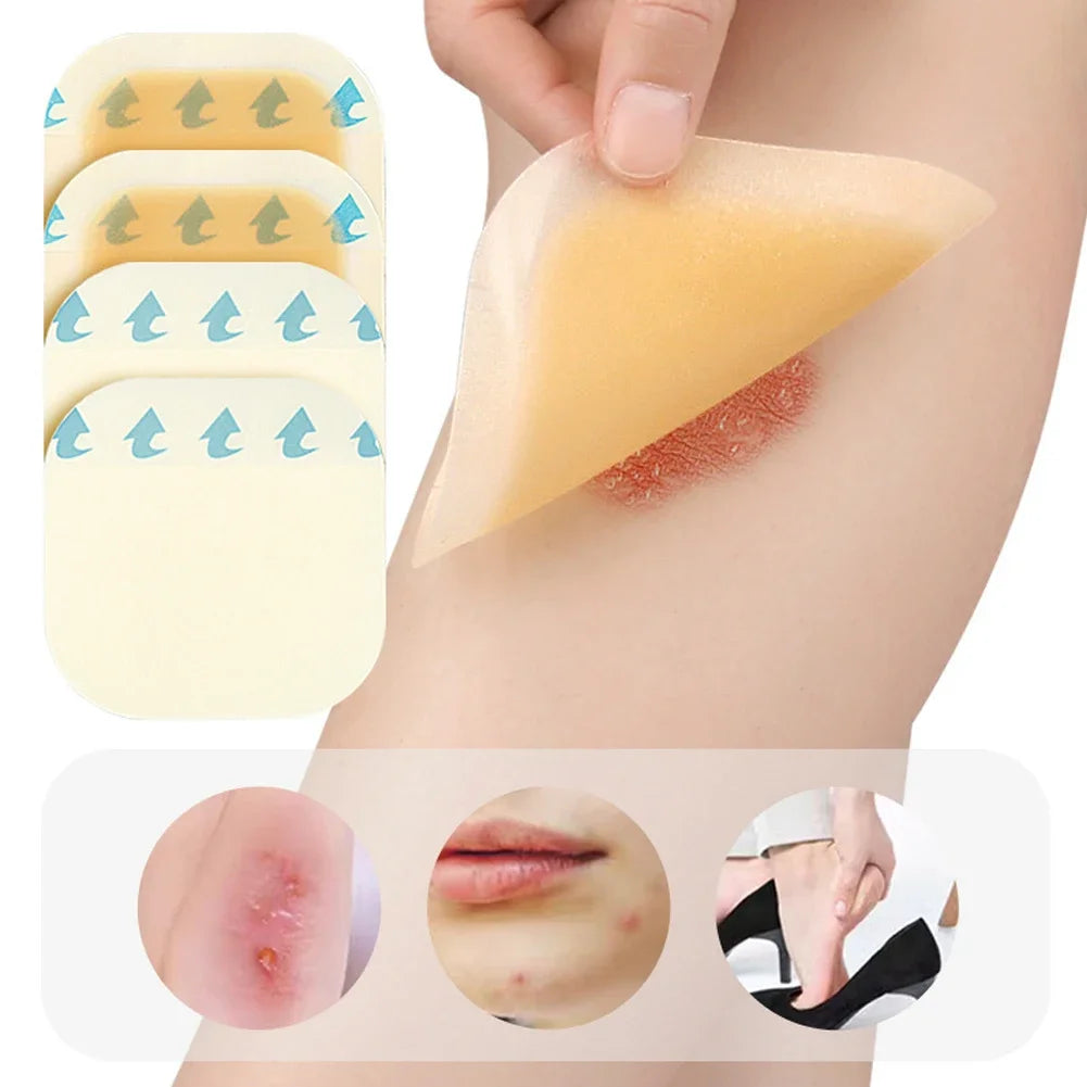1pc Hydrocolloid Bandage Fast Healing Waterproof Ultra Thin Hydrocolloid Wound Dressing Breathable Soft for Travel for Burn