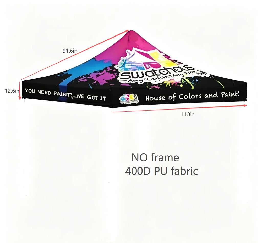 Custom  Marquee Gazebos Printed Roof Advertising Pop Up Canopy Tents 10x10ft Folding Display Waterproof Folding