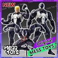 NEW Mess Toys Venom Lethal Neighbor Spider Man Symbiotic Black Suit Messtoys Spiderman Anime Action Figure Model Doll Gifts Toys