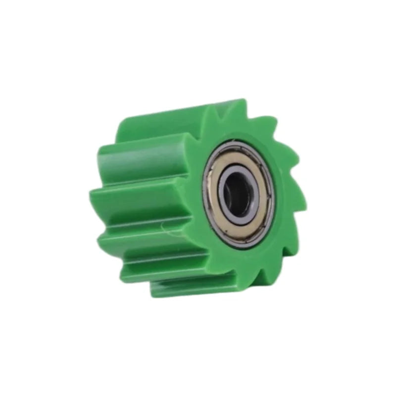 Durable green 8mm off-road motorcycle chain guide wheel, wear-resistant guide accessory part