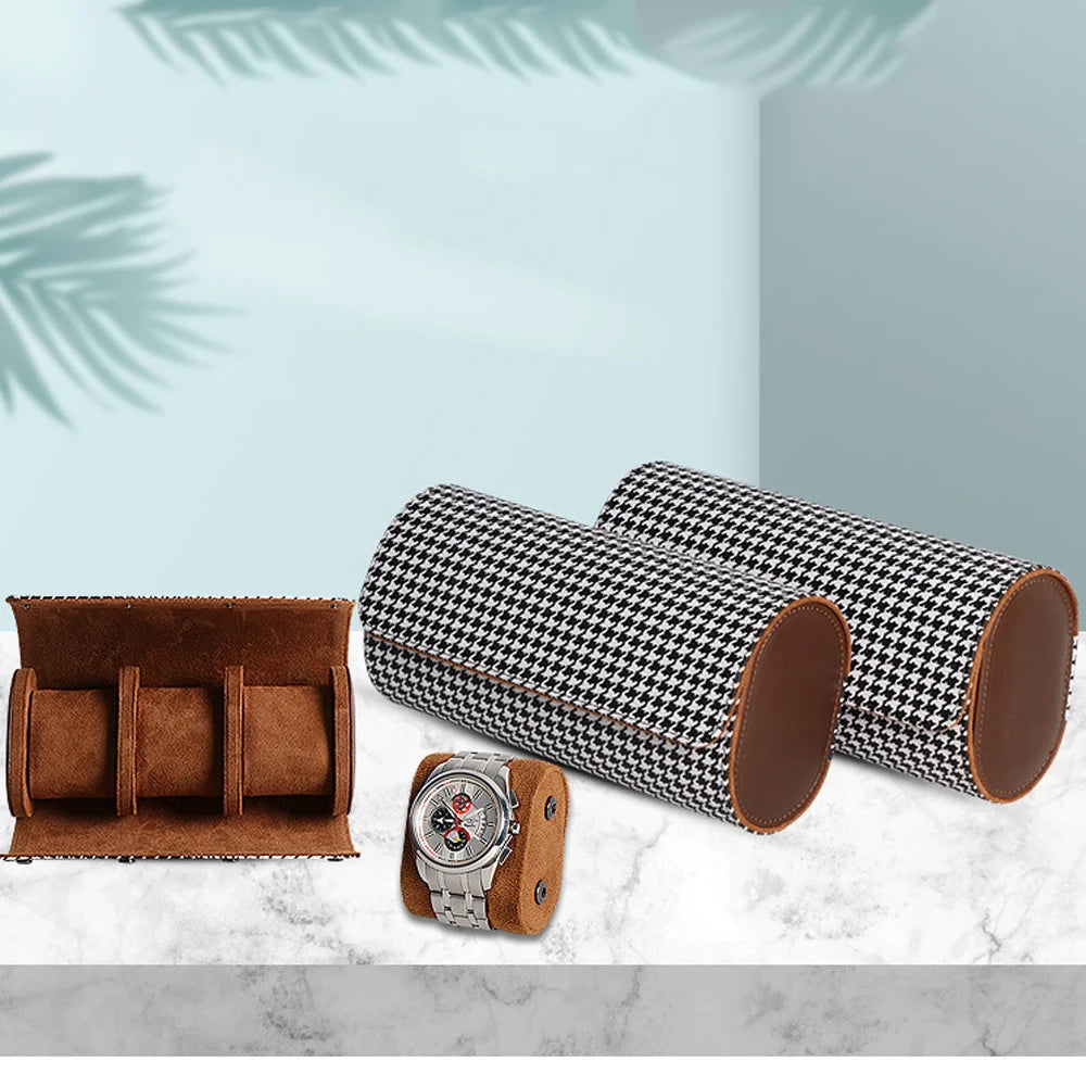 Watch Roll Travel Case-1/2/3 Slot Watch Storage and Organizer-Secure Storage with Innovative Removable Pillows & Solid Dividers