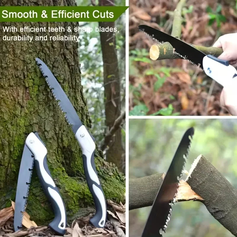 SK5 Steel Folding Hand Saw Mini Portable Pruning Saw for Garden Fruit Tree Trimming Firewood Cutting Outdoor Camping Woodworking