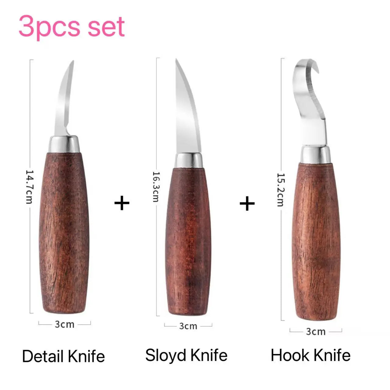 Wood Carving Tools Set Hand Chisel Cutter DIY Woodworking Knife for Spoon Pumpkin Sculpting Gift for Beginners