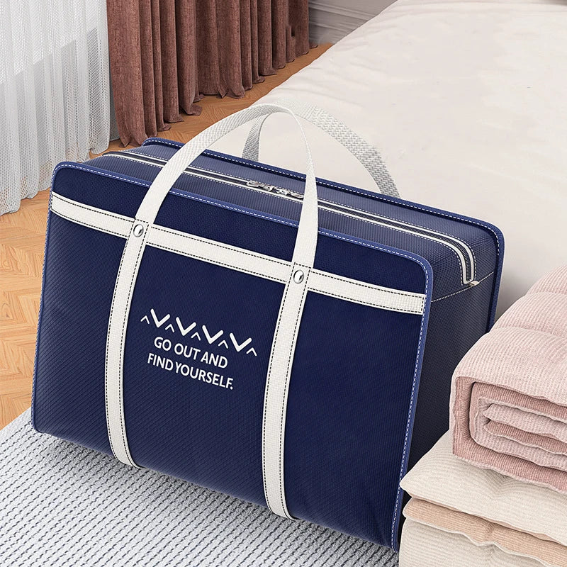 Large Capacity Moving Bags Packing Bags Thick Sturdy Durable Waterproof Moisture-Proof Woven Bags Super Large Quilt Storage Bags