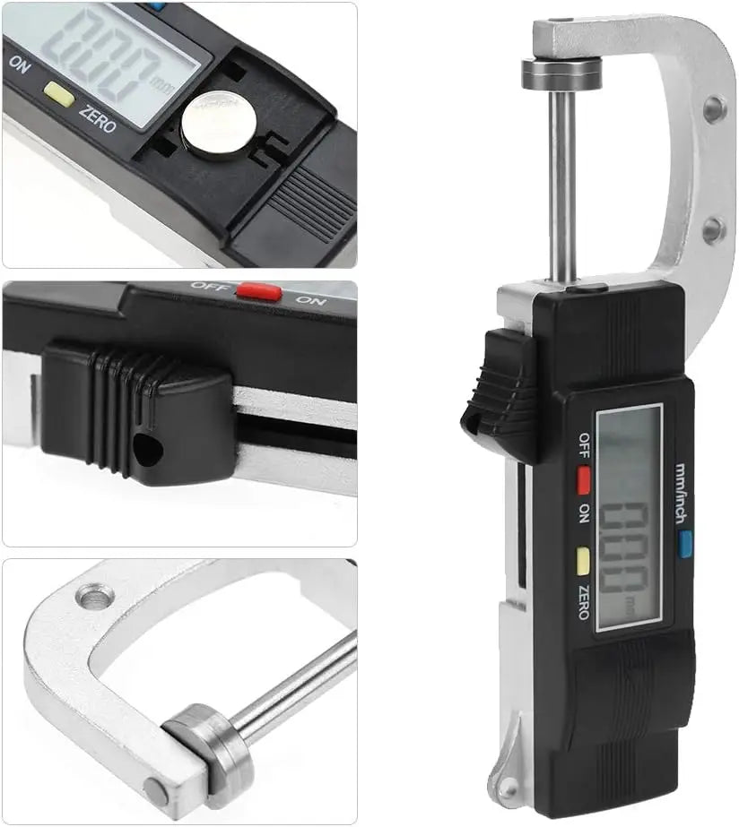 0 - 25 mm LCD Digital Thickness Measuring Instrument - A Jewelry Thickness Measurement Tool for Measuring Pearls and Leather