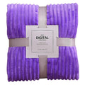 Striped Flannel Blankets For Beds Solid Pink Blue Color Soft Warm Mink Throw Sofa Cover Bedspread Beach Airplane Travel Blankets