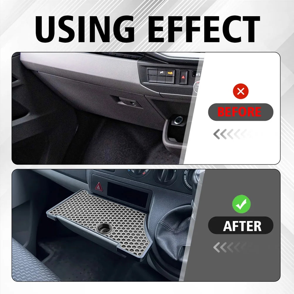 Car Cup Holder Drain Rack For Volkswagen VW Transporter T5/T5.1 Helf Table Cup Holder Drain Tray