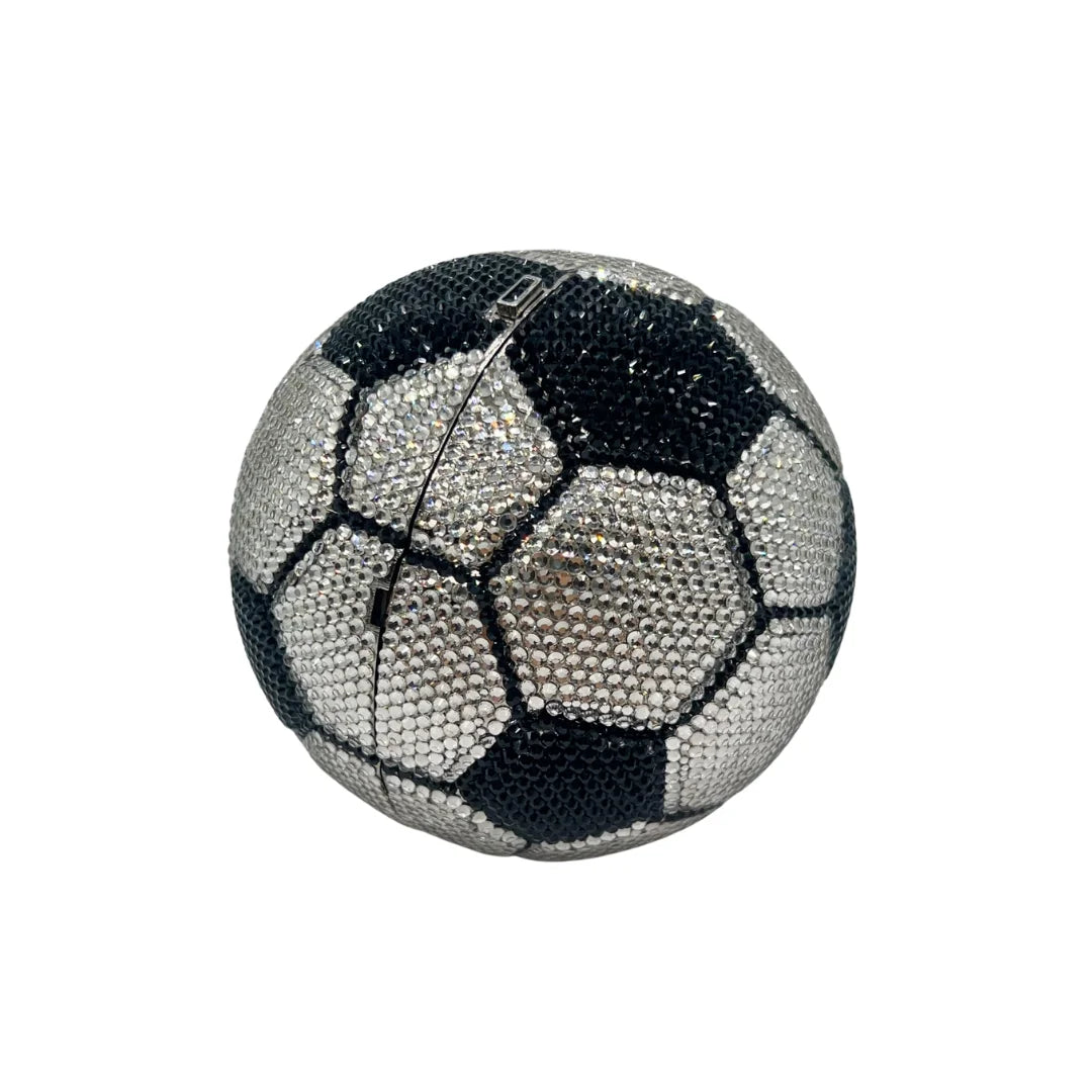Soccer Ball Clutch, Hexagon-Pentagon Pattern Evening Bag for Women. OEM Custom Sports Theme Purse, Low MOQ Wholesale from Factor