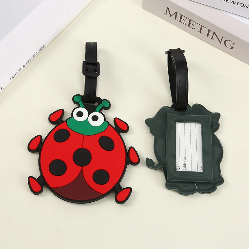 Travel Accessories Luggage Tag Creative Corgi &Cat Suitcase Fashion Style Portable Travel Hanging Tags and Anti Loss Signs