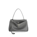 New Women's Large Capacity Leather Rodeo Bag Fashion Advanced Lock Design High Sense Underarm Shoulder Bag