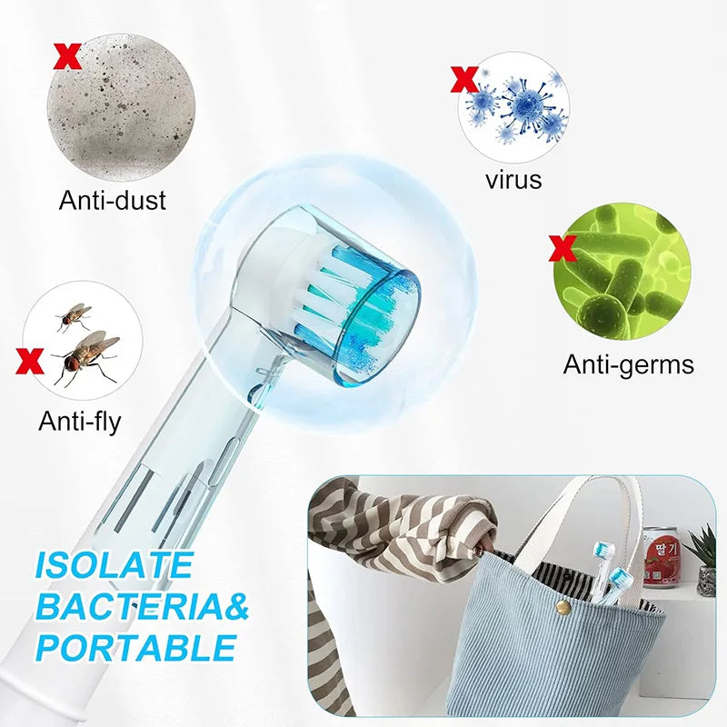 6Pcs Electric Toothbrush Head Cover for Braun Oral B TravelPortable Toothbrush Head Cover Electric Toothbrush Head Protector Cap