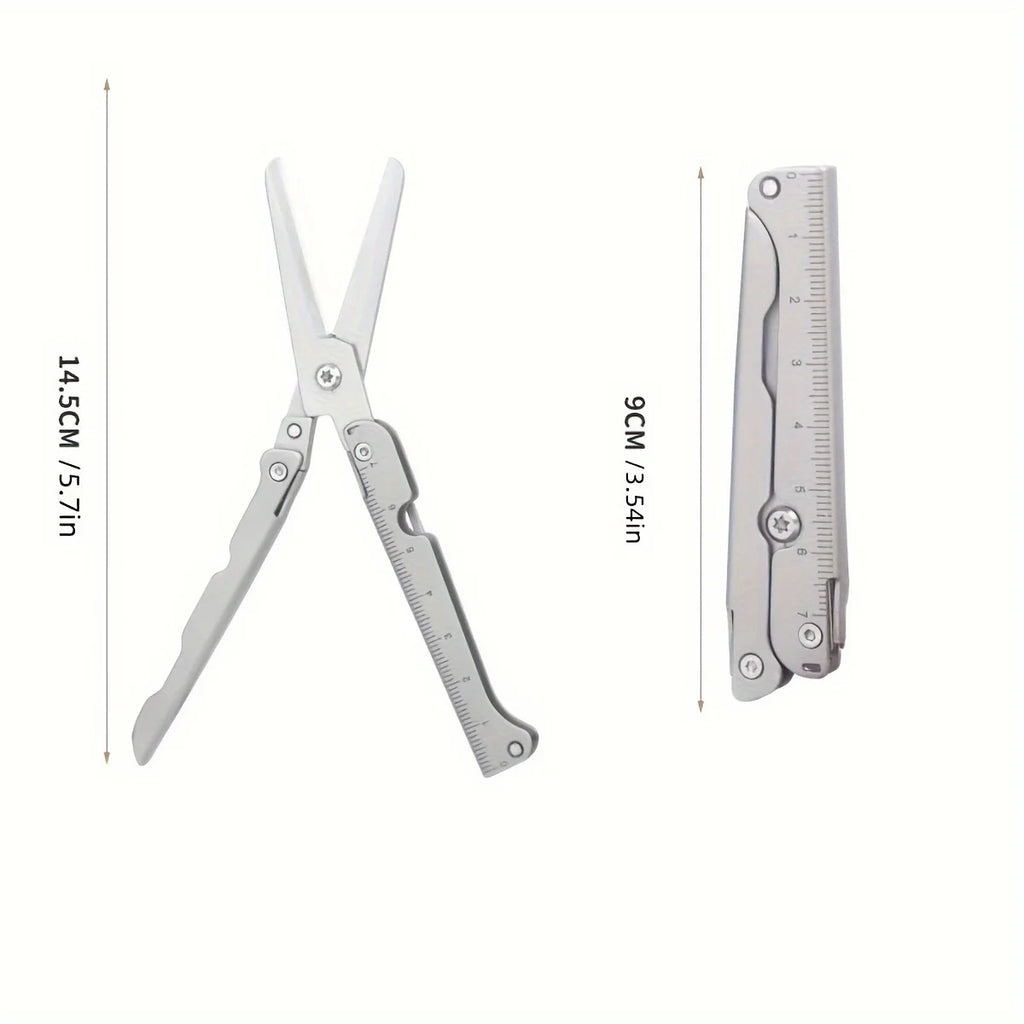 Outdoor Portable folding stainless steel multifunctional scissors camping, hunting, fishing multifunctional Outdoor small tool
