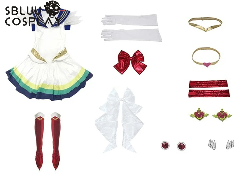 SBluuCosplay Anime Tsukino Usagi Cosplay Costume Dress Outfit Halloween Custom Made