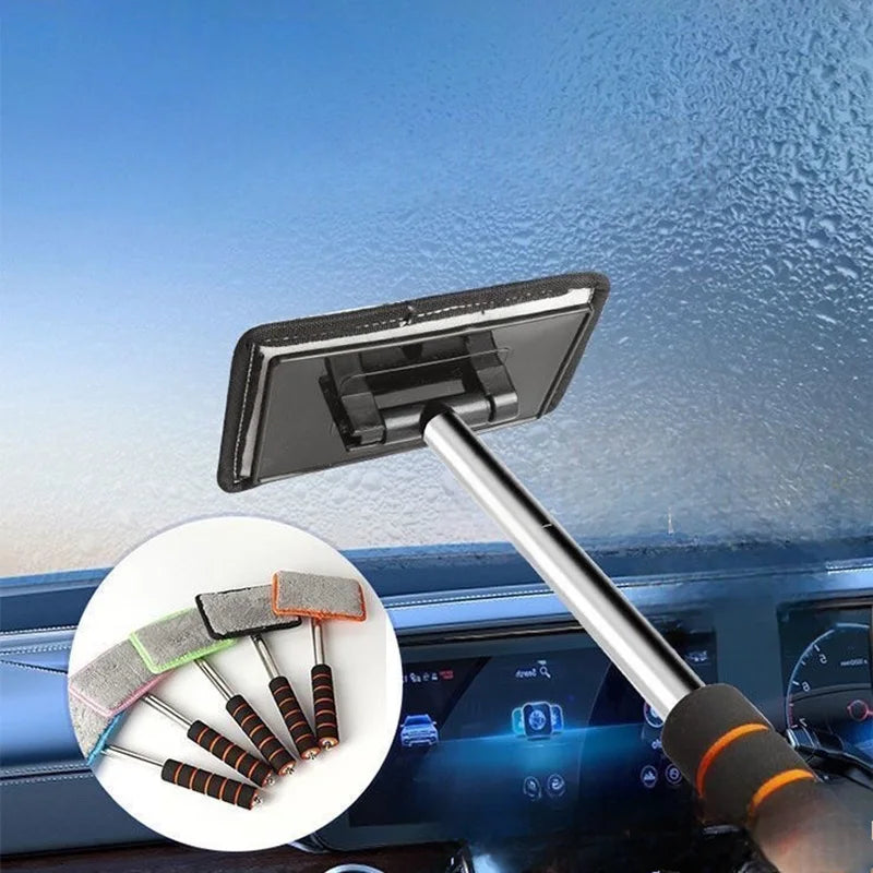 Car Front Windshield Defogging Brush Telescopic Long handle Car Household Glass Clean Brushes Dust Remover Tool 2025 New