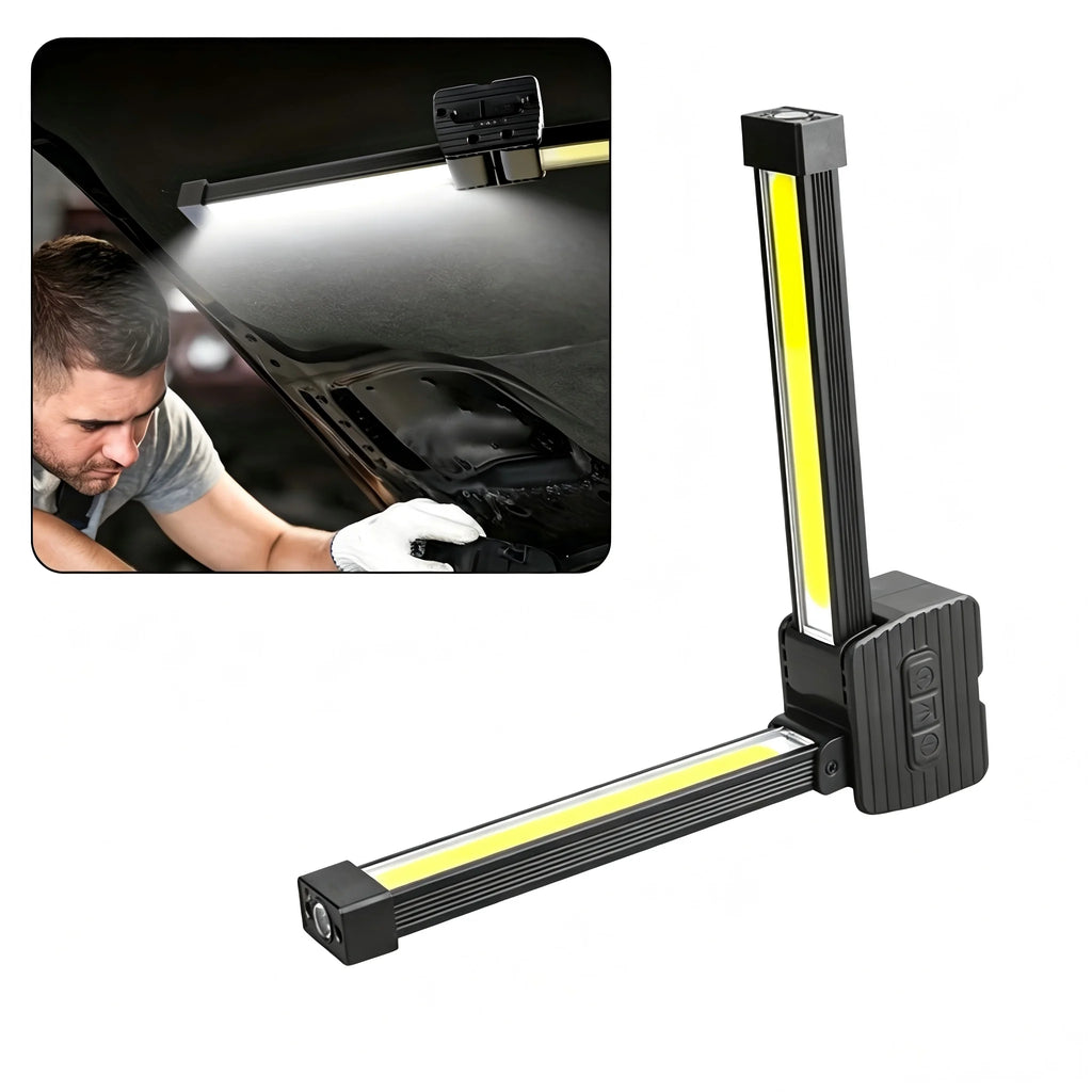 New COB Work Light, Magnetic LED Inspection Lamp, Cold Light + Warm Light + Red Light, Camping Emergency Repair Flashlight