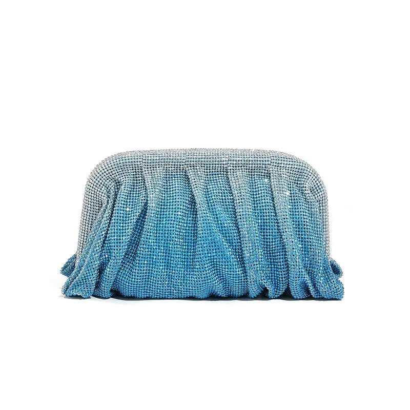 Wedding Party Clutch Purse Glitter Shiny Rhinestone Diamond Evening Bag Luxury Designer Women's Handbag Shoulder Crossbody Bag