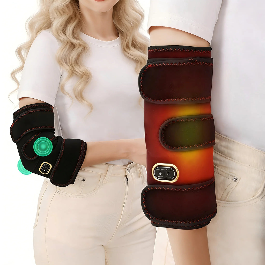 USB Electric Heating Elbow Brace Heating Pad Vibration Massage Wellness Protector Relieve Joint Fatigue Home Relax 3 Modes