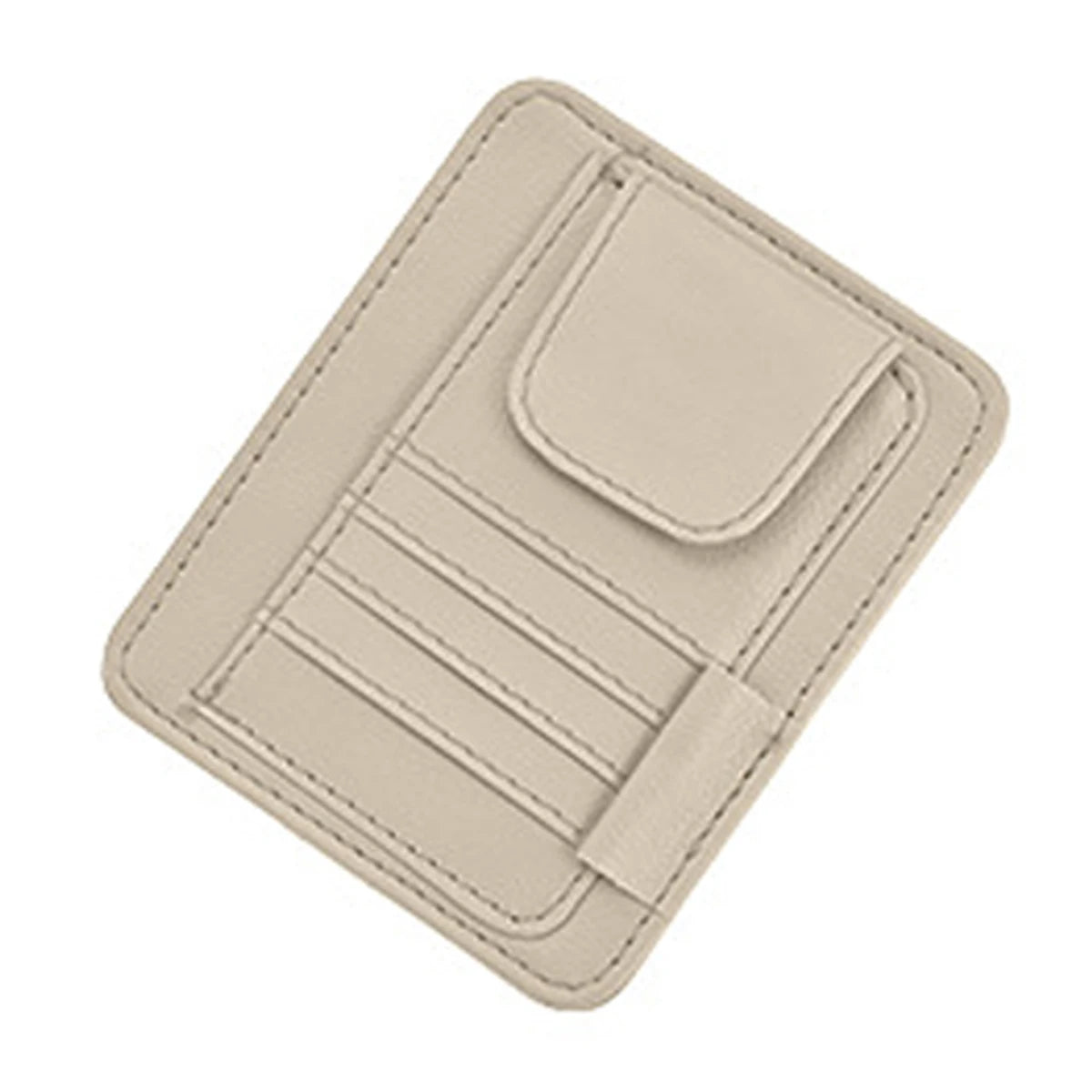Car Sun Visor Storage Organizer, Multi-Card Slot Vehicle Holder with Eyeglasses & Pen Pocket for Neat Car Interior Storage